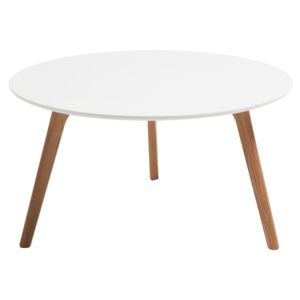 Bílý dřevěný konferenční stolek LaForma Brick 90 cm