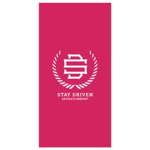 Rychleschnoucí ručník STAY DRIVEN pink, 50 x 100 cm