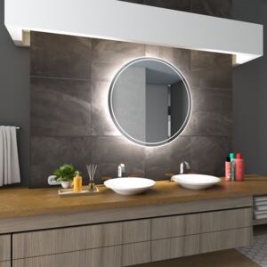Koupelnové zrcadlo WENEZIA s LED podsvícením Ø 55 cm