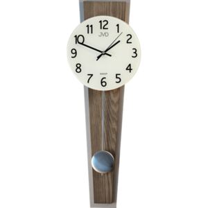 Netikající dřevěné kyvadlové hodiny JVD NS17020/78 s tichým chodem (POŠTOVNÉ ZDARMA!! - pendlovky hnědé)
