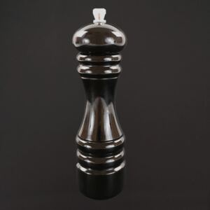 AMADEA Dřevěný mlýnek na koření černý, 18 cm