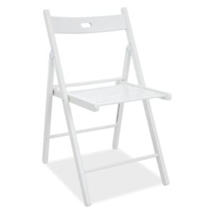 Skládací dřevená židle Smart Barva: Bílá