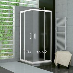 Sanswiss TED2 1000 sprchový kout čtvercový rám bílý, sklo durlux