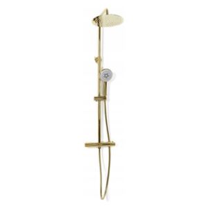 REA - Sprchový set Vincent s termostatem světle zlatý