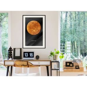 Plakát v rámu - Sluneční soustava: Venuše - The Solar System: Venus 30x45 Černý rám s passe-partout
