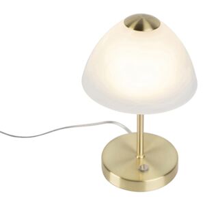 Designová stolní lampa zlatá stmívatelná včetně LED - Joya