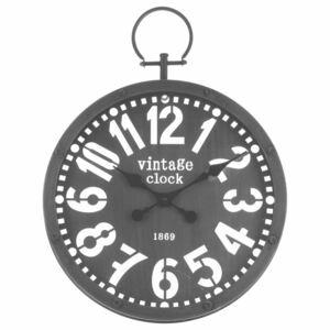 Nástěnné hodiny VINTAGE, velká a výrazná čísla, ideální dekorace do obýváku či do ložnice ve stylu retro