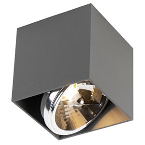 Designový bodový čtverec 1-světle šedá vč. 1 x G9 - krabice