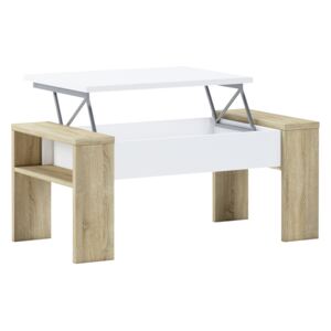 Konferenční stolek PULA dub sonoma / bílá