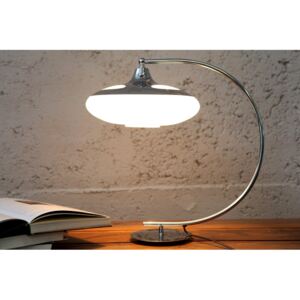 Designová stolní lampa Rosie, stříbrná