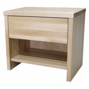 Noční stolek dřevěný bukový, kastlík z masivního dřeva 1306