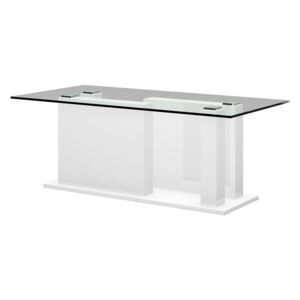 Konferenční stolek SORENTO (bílá lesk) (VÝPRODEJ SLEVA 50% !!!)