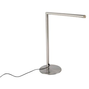 Moderní stolní lampa z oceli s dotykovým stmívačem vč. LED - Douwe