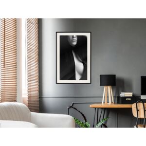 Plakát v rámu - Klasická temnota - Classic Blackness 20x30 Černý rám s passe-partout