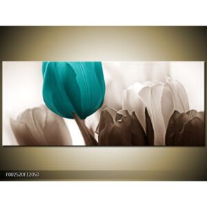 Obraz Květina z tulipánů - modrá