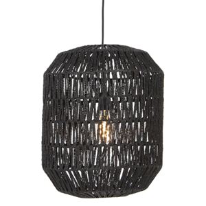 Retro závěsná lampa černá 40 cm - Lina Hive