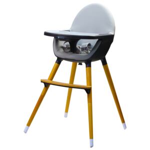 Vysoká dřevěná židle Kinderline WHC-701.1 - Tmavě šedá