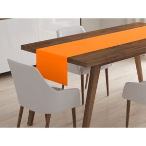 Škodák Jednobarevný běhoun na stůl RONGO vzor RO-060 Oranžový - 50 x 160 cm