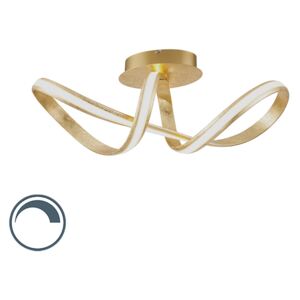 Designové stropní svítidlo zlaté vč. LED - Belinda