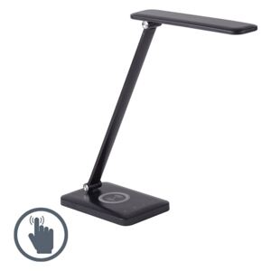 Designová stolní lampa černá včetně LED s dotykovým stmívačem - Tina