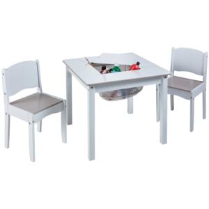 Moose Dětský stůl s židlemi Bílý