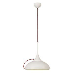 BIG WHITE I-RING, závěsné svítidlo, LED, 3000K, kulaté, bílé, textilní kabel červený, 14 W 156301
