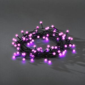 Řetěz kuličky 3691-457, 80 LED, fialový KONST