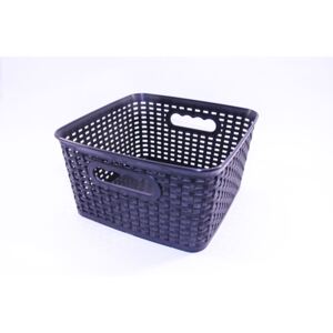 Plastový univerzální košík (čtverec), černý ARTE41694