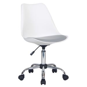Kancelářská židle DARISA Bílá / šedá