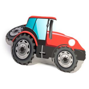 TipTrade Tvarovaný 3D polštářek Traktor, 25 x 35 cm
