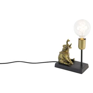 Vintage stolní lampa mosaz - Elefant Sidde