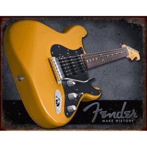 Plechová cedule: Fender (Make History) - 30x40 cm