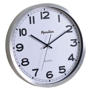 Analogové hodiny Q1 Manutan, autonomní quartz, průměr 35,5 cm