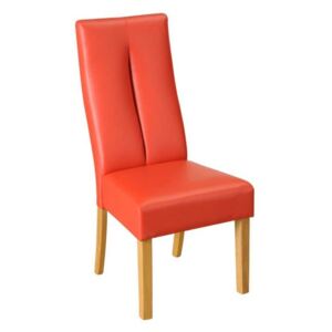 Židle z koženky Tasmania sada 2 kusy Červená