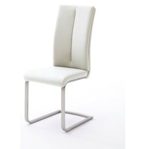 VÝPRODEJ: Jídelní židle PAULO ekokůže bílá