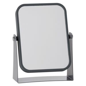 Oboustranné stolní kosmetické zrcadlo, šedé - Zone