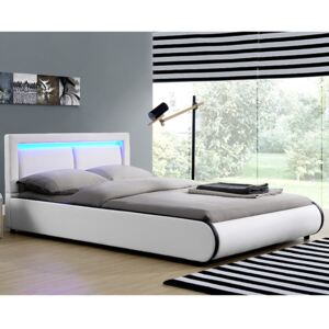 - Čalouněná postel Murcia 140 x 200 cm - bílá