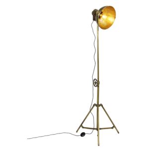 Průmyslová stojací lampa stativ bronzová - Mangoes