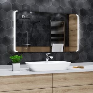 Koupelnové zrcadlo s LED podsvícením 60x40 cm SEATTLE