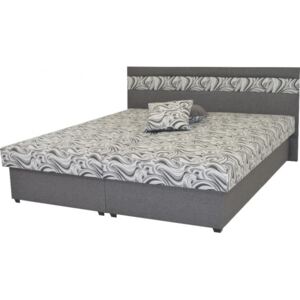 Čalouněná postel Mexico 160x200, šedá, včetně úp