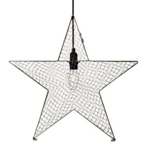 Markslöjd 703545 - Vánoční dekorace BYNAS 1xE14/25W/230V 50 cm šedá ML0918