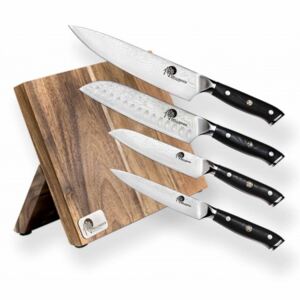 Profesionální 5-ti dílná sada Kuchyňských a kuchařských nožů s magnetickým držákem