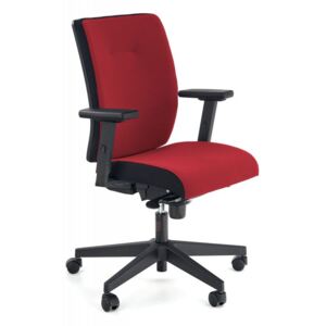 Kancelářská židle POP látka / plast Červená