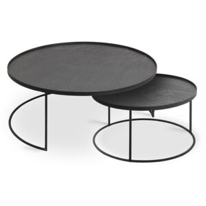 Designové konferenční stolky Round Tray Coffee Table Set Large