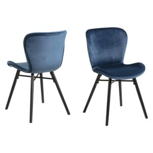 Jídelní židle BATILDA, modrá, černá