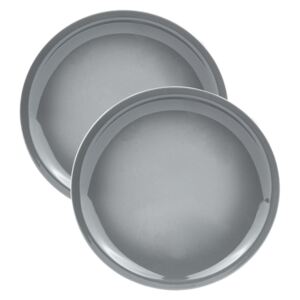 ERNESTO® Sada nádobí, 2dílná (šedá, talíře, 2 kusy)