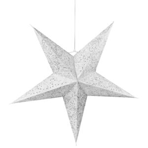 LATERNA MAGICA Papírová dekorační hvězda 60 cm - stříbrná