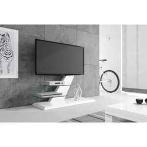 Televizní stolek VENTO (bílý) SKLADEM 1ks (Luxusní televizní stolek v)