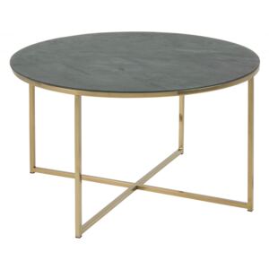 Konferenční stolek ALISMA 80 cm, zelená