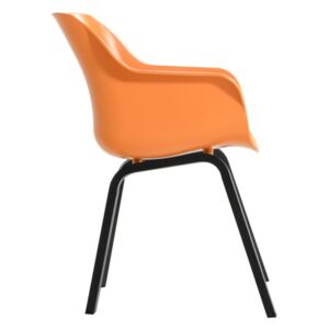 Sada 2 oranžových zahradních židlí Hartman Sophie